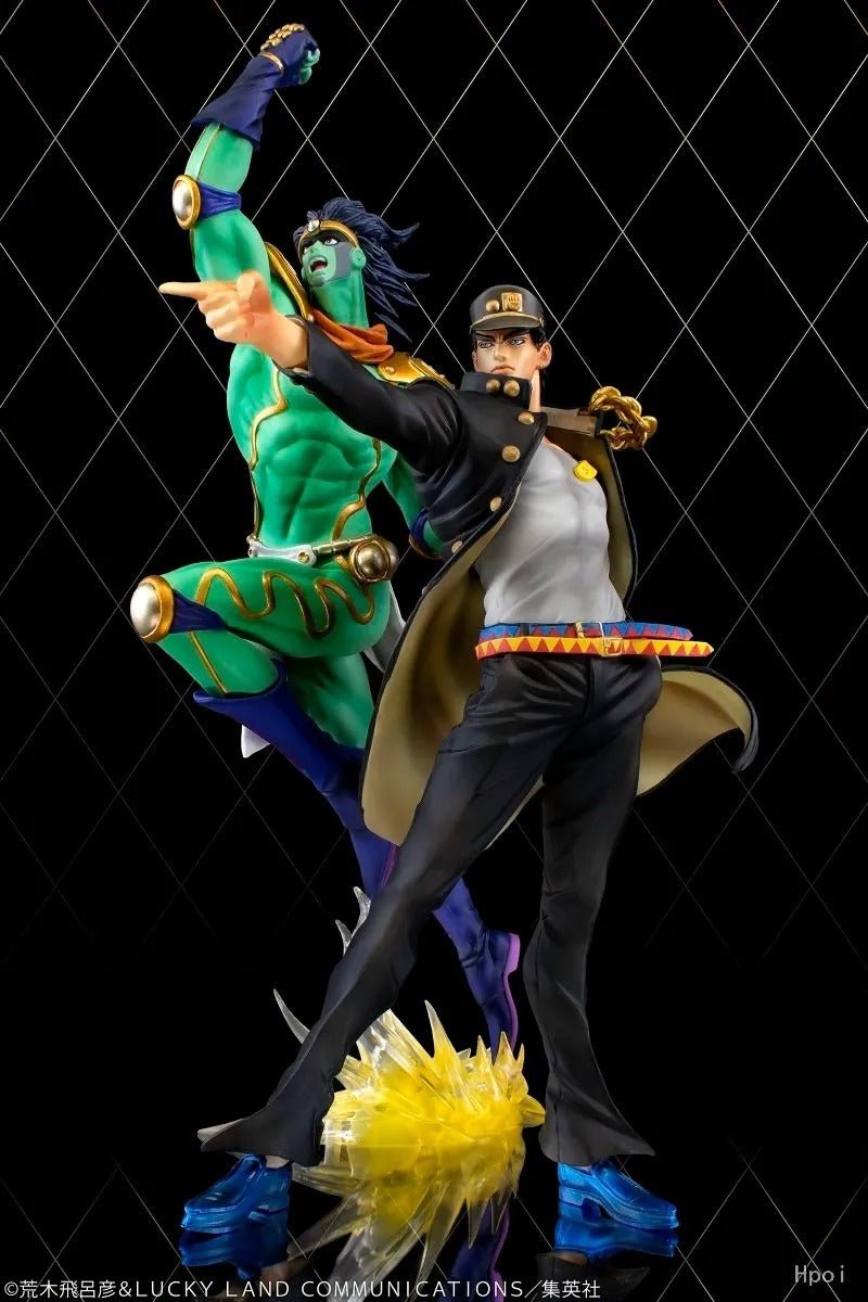 JoJo's Bizarre Adventure Anime Figure Kujo Jotaro & Jolyne Cujoh 17cm - ZenAnimeMarket