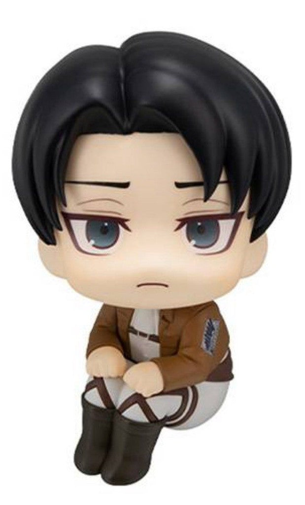 Attack on Titan Chibi Look Up Figures – Eren Yeager & Levi Ackerman Cute Anime Figures AOT