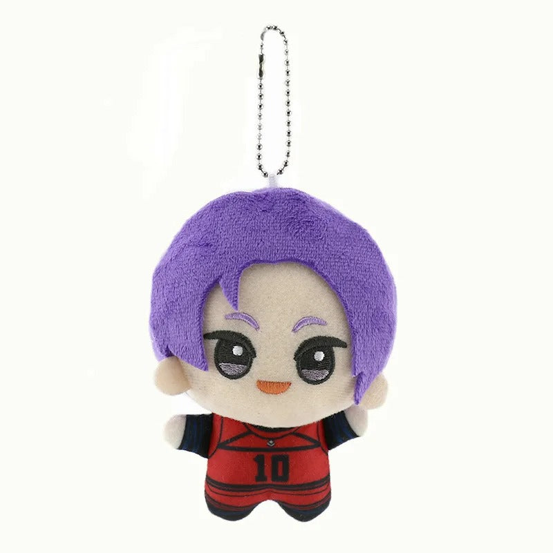 Blue Lock Chibi Mini Plushies – Yoichi Isagi, Rin Itoshi, Seishiro Nagi, Reo Mikage & Sae Itoshi / Cute Football Anime Collectible Set