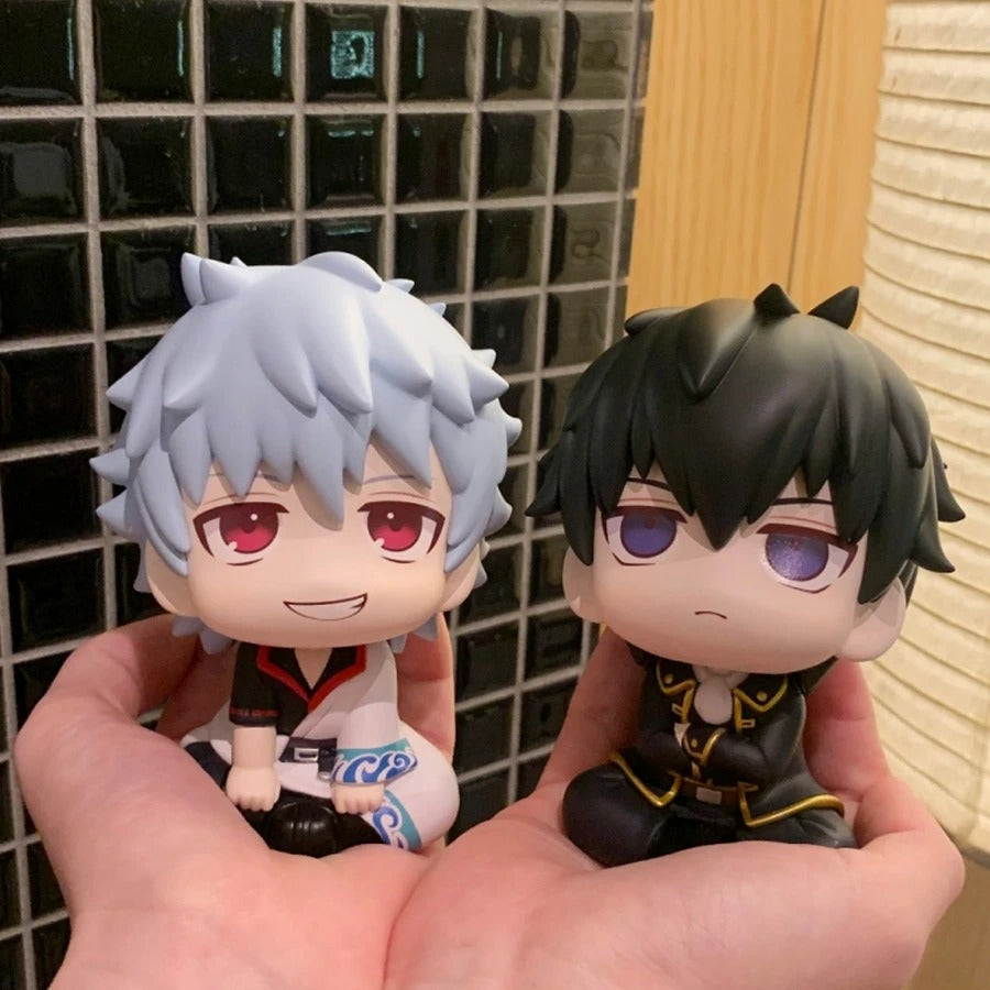 Gintama Chibi Look Up Figures – Gintoki Sakata & Toshiro Hijikata / Cute Anime Collectible Figures