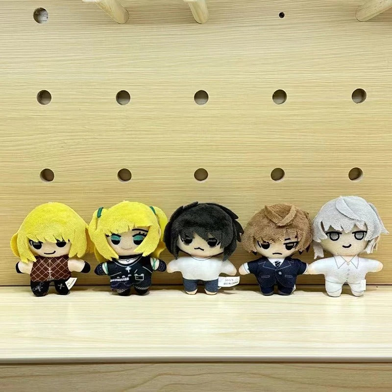 Death Note Chibi Mini Plushies – L Lawliet, Light Yagami, Misa Amane, Near & Mello / Cute Anime Collectible Plush Set