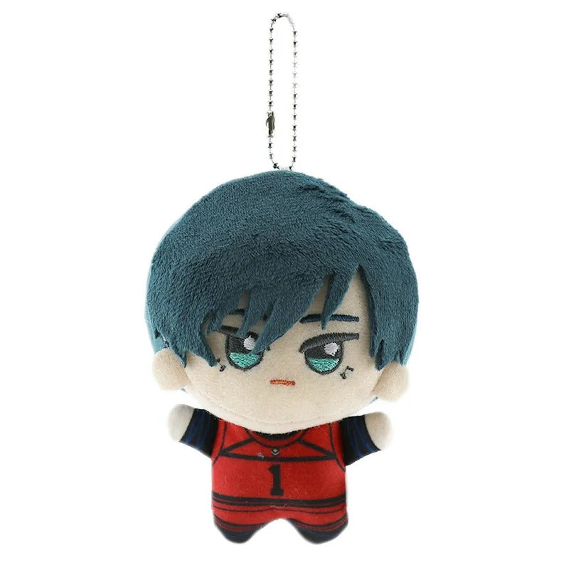 Blue Lock Chibi Mini Plushies – Yoichi Isagi, Rin Itoshi, Seishiro Nagi, Reo Mikage & Sae Itoshi / Cute Football Anime Collectible Set