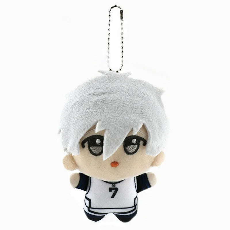 Blue Lock Chibi Mini Plushies – Yoichi Isagi, Rin Itoshi, Seishiro Nagi, Reo Mikage & Sae Itoshi / Cute Football Anime Collectible Set