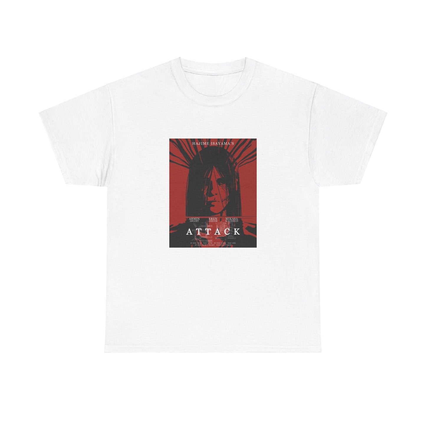 Attack on Titan Unisex Eren Jeager Graphic T-Shirt Streetwear