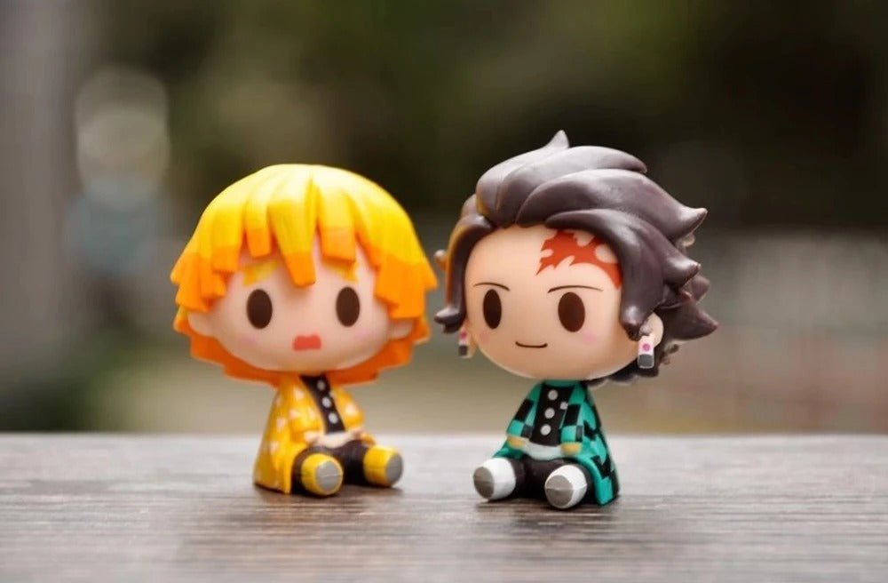 4pcs Set Demon Slayer Cute Mini Figures / Nezuko / Tanjirou / Zenitsu / Inosuke Chibi - ZenAnimeMarket