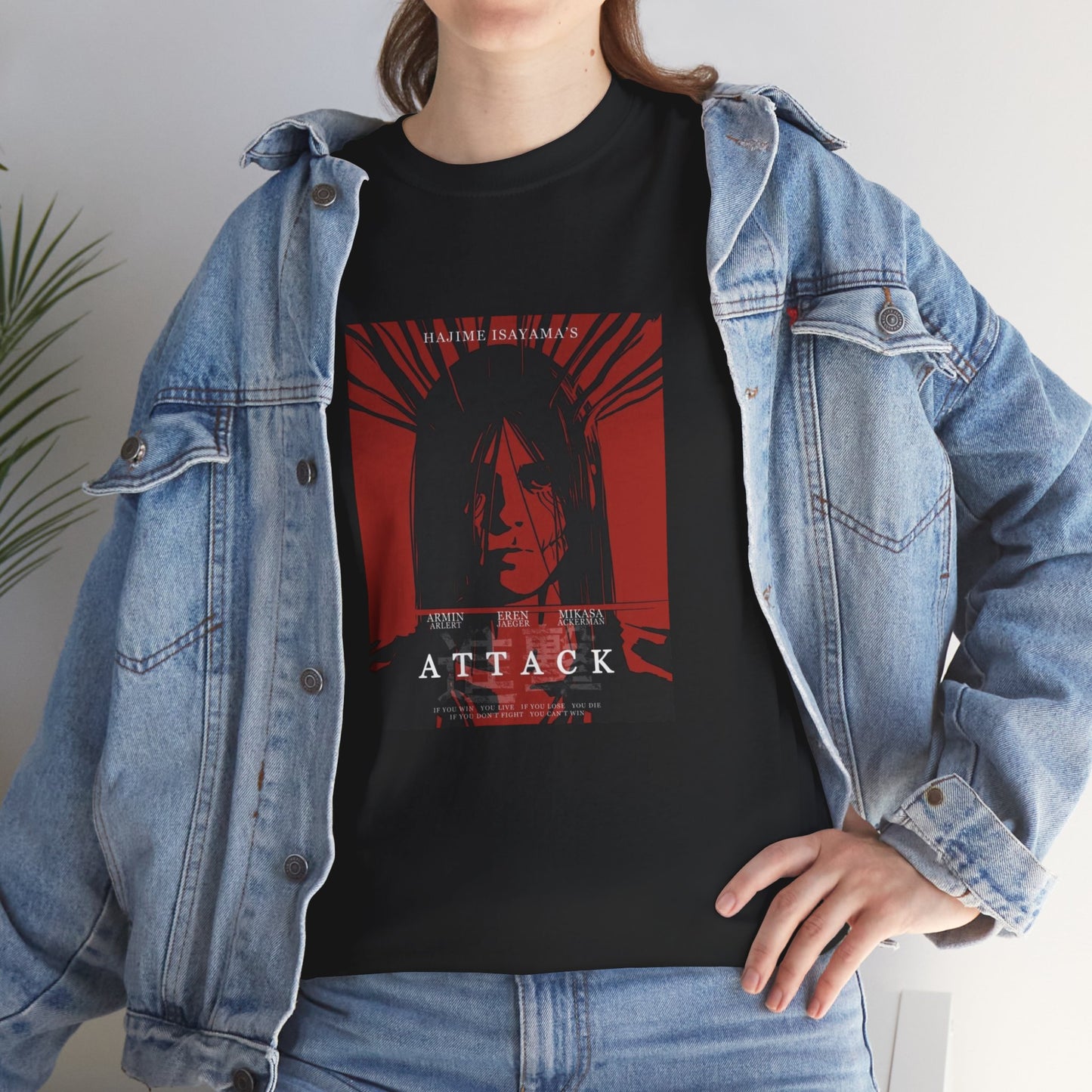 Attack on Titan Unisex Eren Jeager Graphic T-Shirt Streetwear