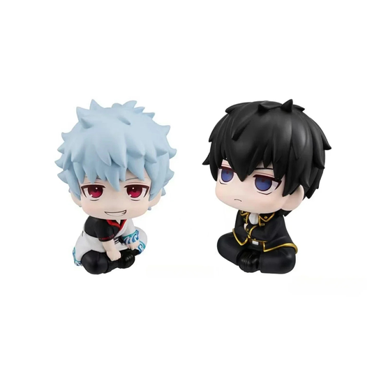 Gintama Chibi Look Up Figures – Gintoki Sakata & Toshiro Hijikata / Cute Anime Collectible Figures