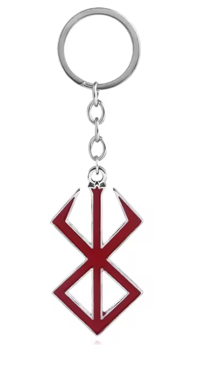 Berserk Brand Of Sacrifice Keychain & Necklace (Red)