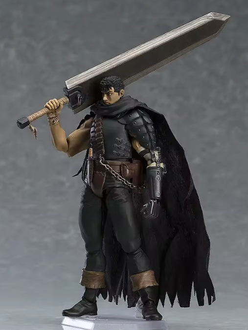 Guts Berserk Customizable Action Figure with Cape and Sword 17cm