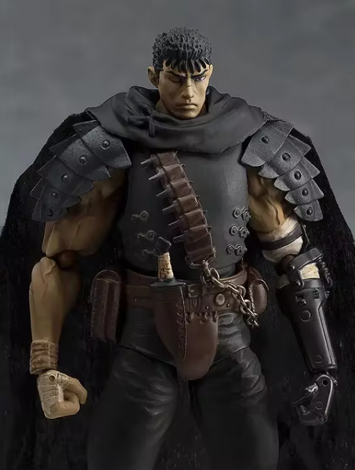 Guts Berserk Customizable Action Figure with Cape and Sword 17cm