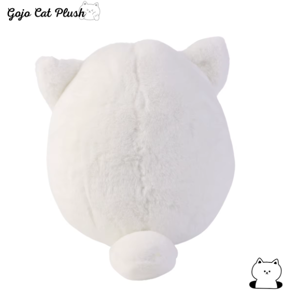 Gojo's White Cat Jujutsu Kaisen Cute Plushy Soft Toy Wearing Sunglasses