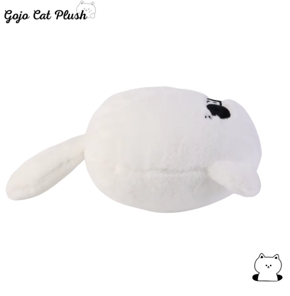 Gojo's White Cat Jujutsu Kaisen Cute Plushy Soft Toy Wearing Sunglasses