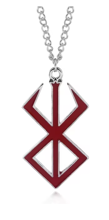 Berserk Brand Of Sacrifice Keychain & Necklace (Red)