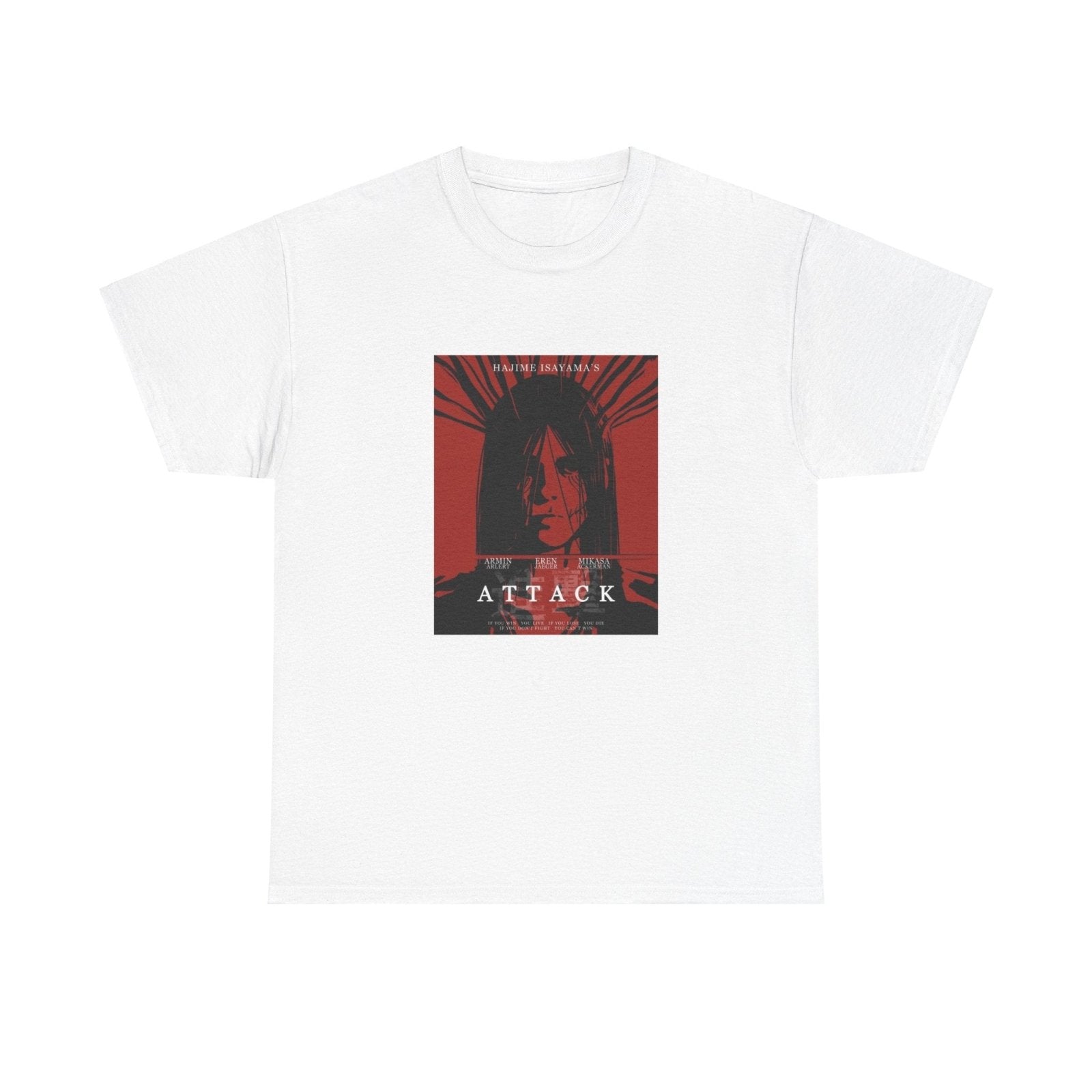 Attack on Titan Unisex Eren Jeager Graphic T-Shirt Streetwear - ZenAnimeMarket