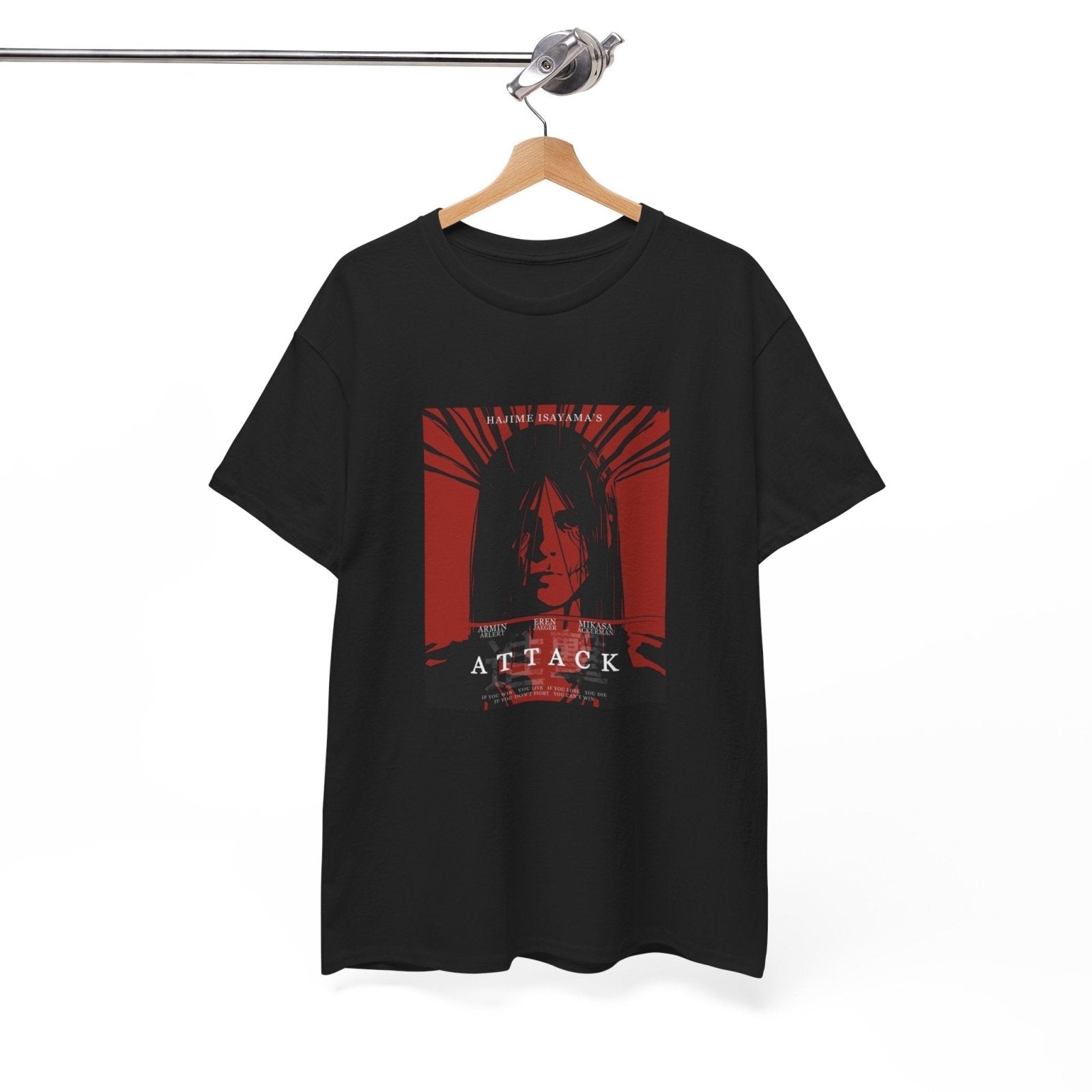 Attack on Titan Unisex Eren Jeager Graphic T-Shirt Streetwear - ZenAnimeMarket