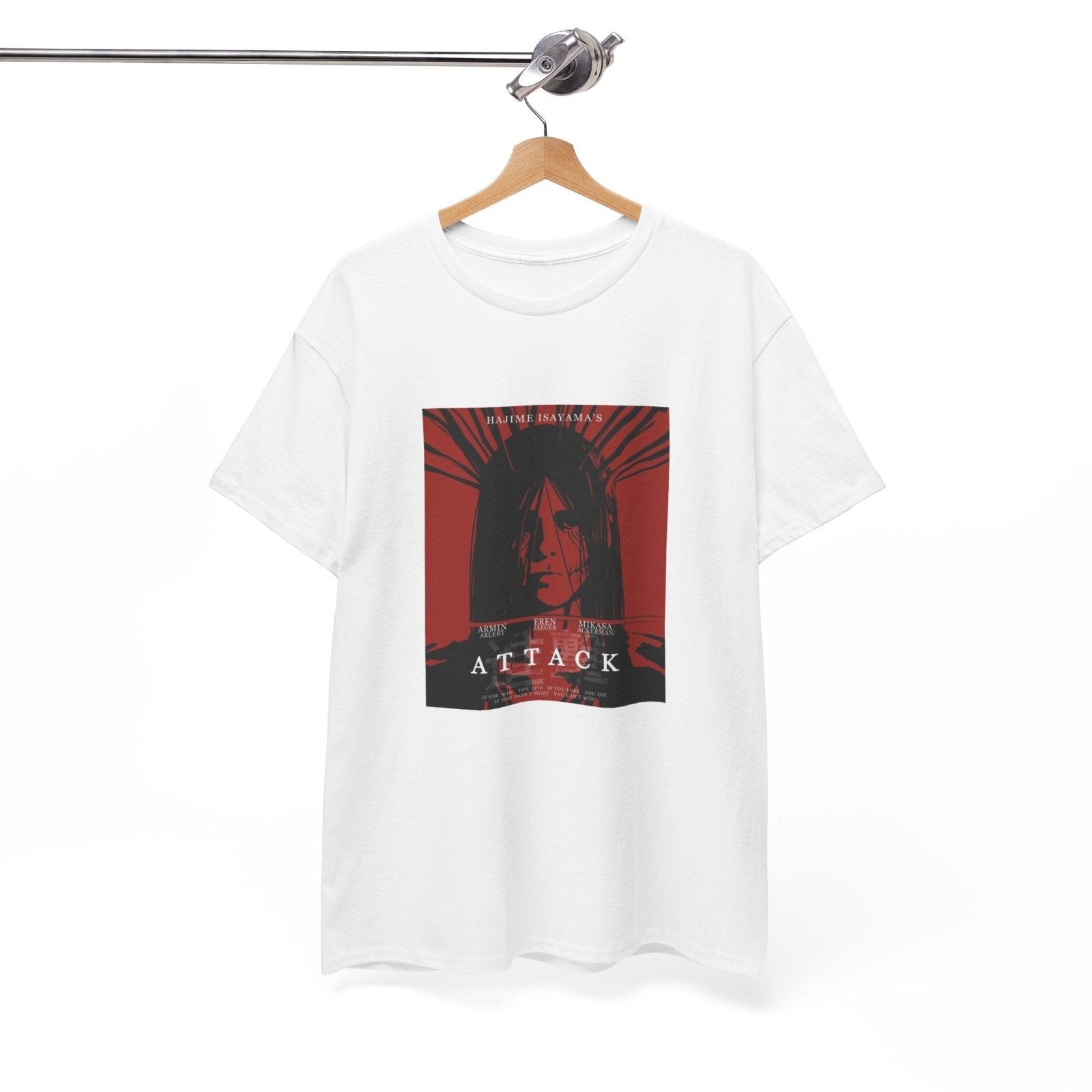 Attack on Titan Unisex Eren Jeager Graphic T-Shirt Streetwear - ZenAnimeMarket