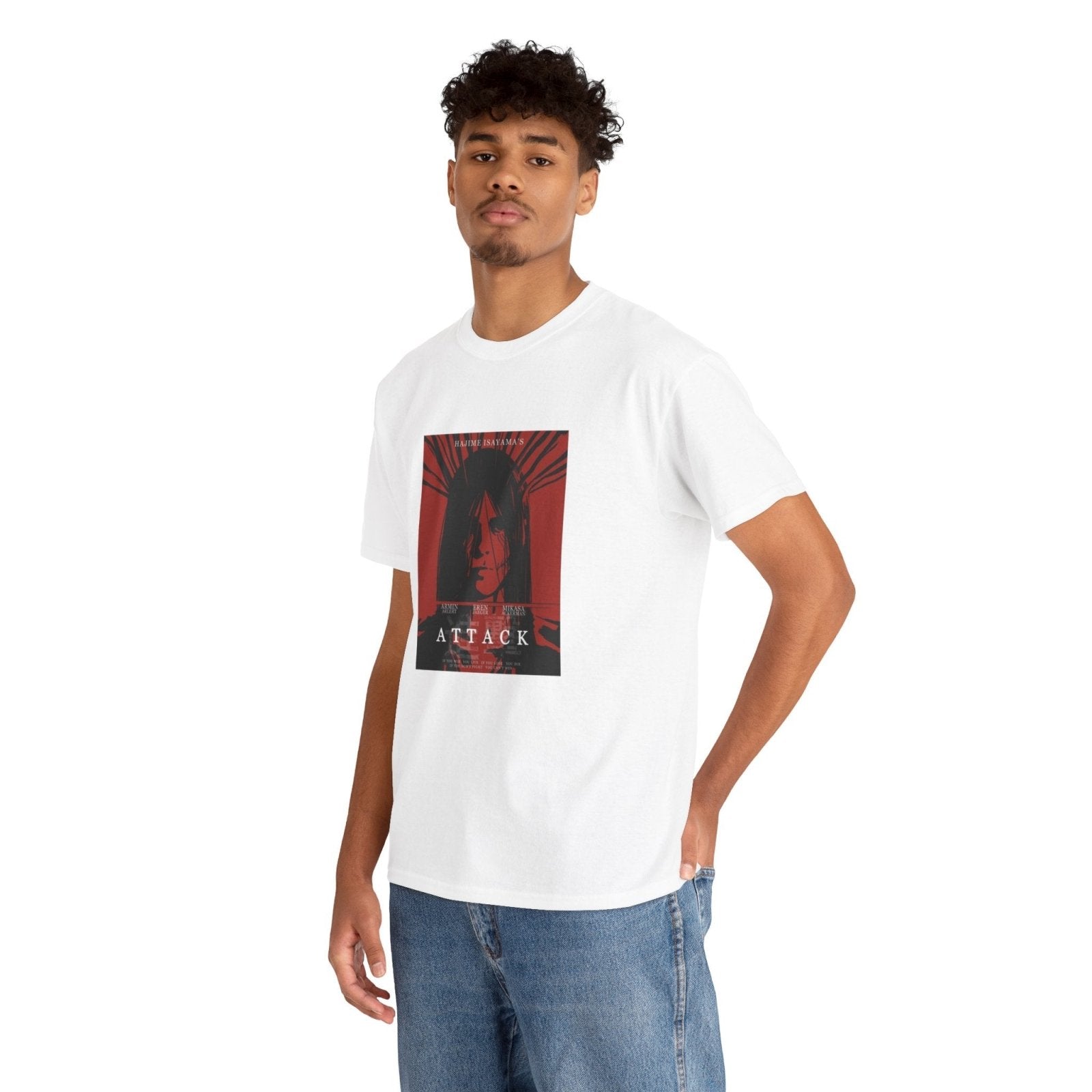Attack on Titan Unisex Eren Jeager Graphic T-Shirt Streetwear - ZenAnimeMarket