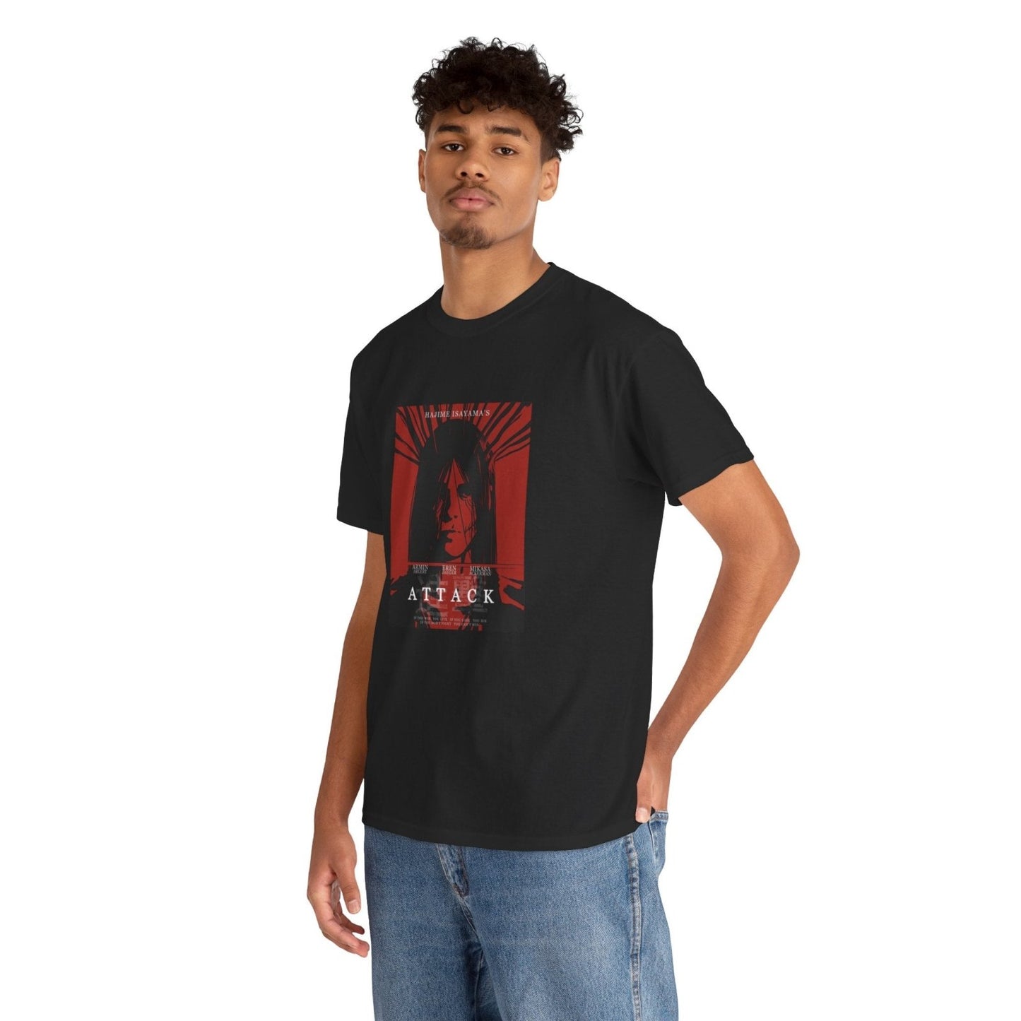 Attack on Titan Unisex Eren Jeager Graphic T-Shirt Streetwear - ZenAnimeMarket