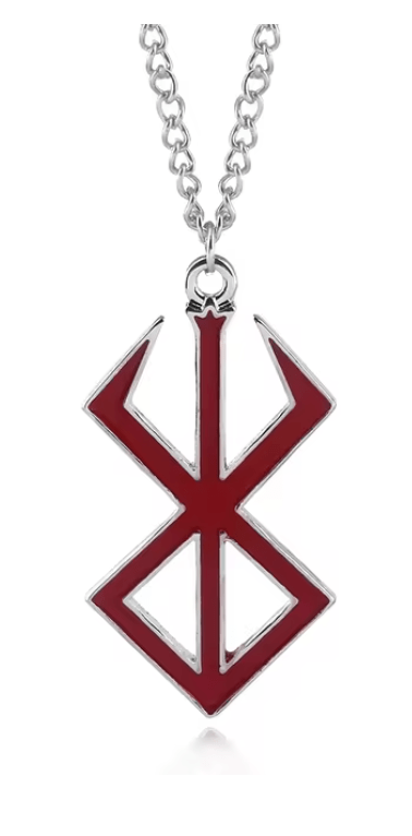 Berserk Brand Of Sacrifice Keychain & Necklace (Red) - ZenAnimeMarket