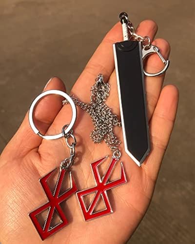 Berserk Brand Of Sacrifice Keychain & Necklace (Red) - ZenAnimeMarket