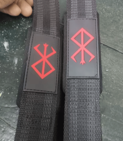 Berserk Gym Lifting Straps Weight Lifting & Power Lifting Brand Of Sacrifice Guts Cosplay - ZenAnimeMarket