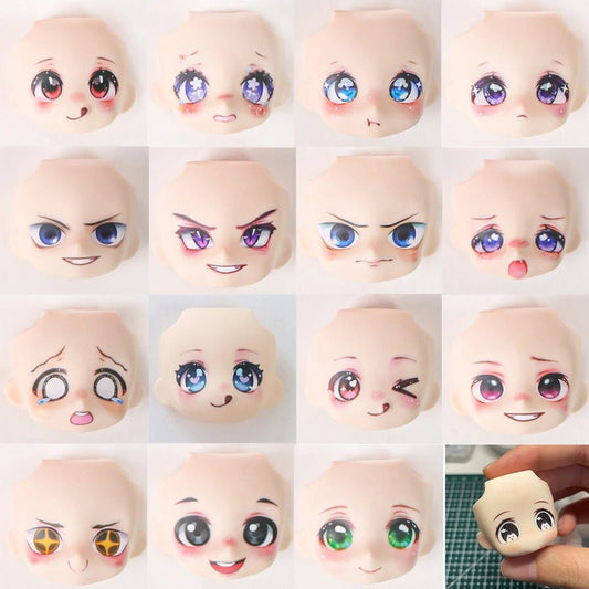 Custom Nendoroid Faces – Personalized Anime Expression Face Plates Cute Chibi Parts - ZenAnimeMarket