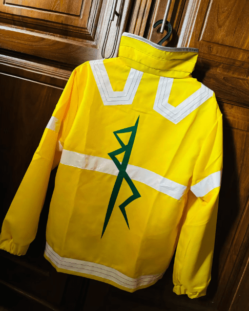 David Martinez Cyberpunk Edgerunners Sandevistan Yellow Jacket UNISEX - ZenAnimeMarket