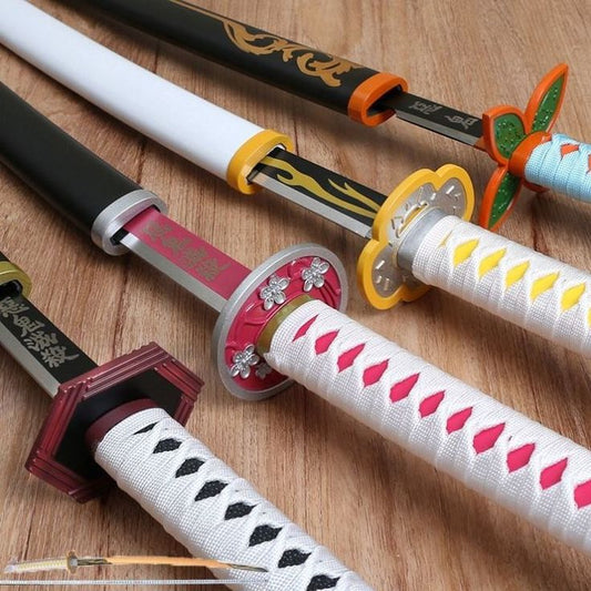 Demon Slayer Katana Full - Sized Blade Hashira Japanese Styled Cosplay Props (104 cm) - ZenAnimeMarket