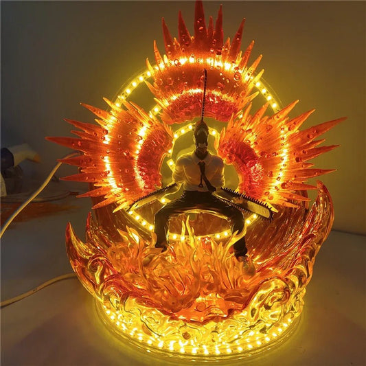 Denji Chainsaw Man LED Light Up Action Figure Fully Customizable 25cm - ZenAnimeMarket
