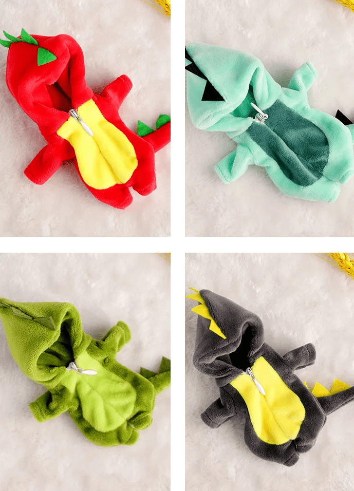 Dinosaur Onesie Nendoroid Figures – Cute Anime Clothing Mini Collectibles in Pajamas - ZenAnimeMarket