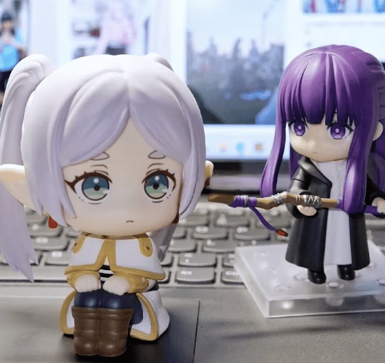 Frieren: Beyond Journey's End Chibi Lookup Action Figure - ZenAnimeMarket