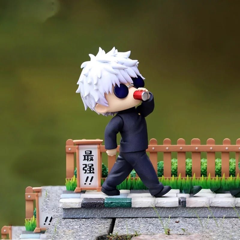 Gojo Satoru & Geto Suguru Walking Funny Cute Action Figures Jujutsu Kaisen Anime & Manga - ZenAnimeMarket
