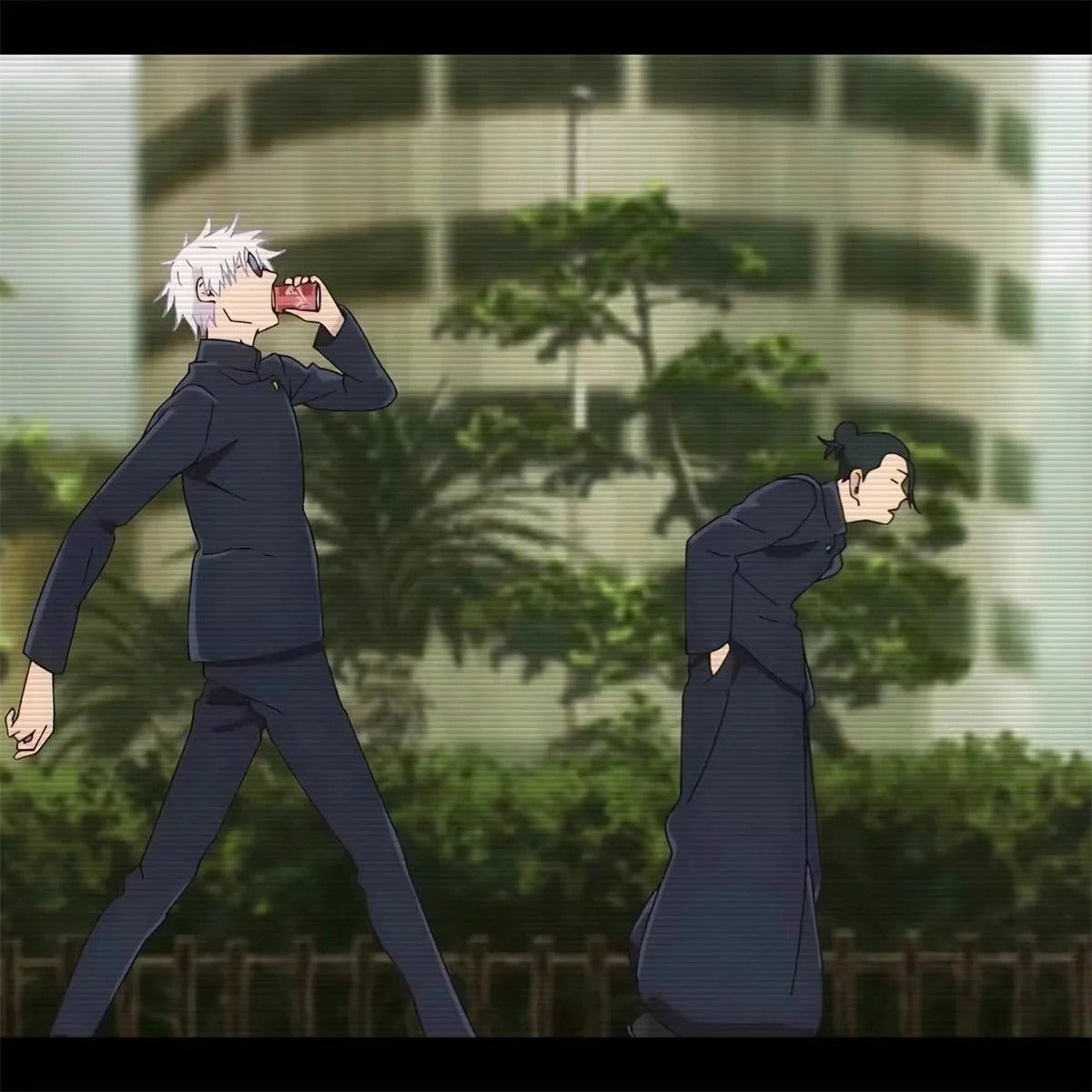 Gojo Satoru & Geto Suguru Walking Funny Cute Action Figures Jujutsu Kaisen Anime & Manga - ZenAnimeMarket