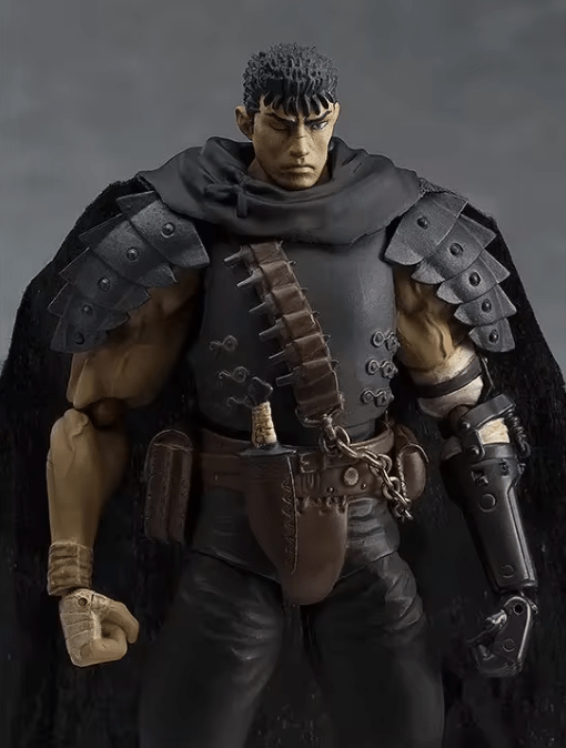 Guts Berserk Customizable Action Figure with Cape and Sword 17cm - ZenAnimeMarket