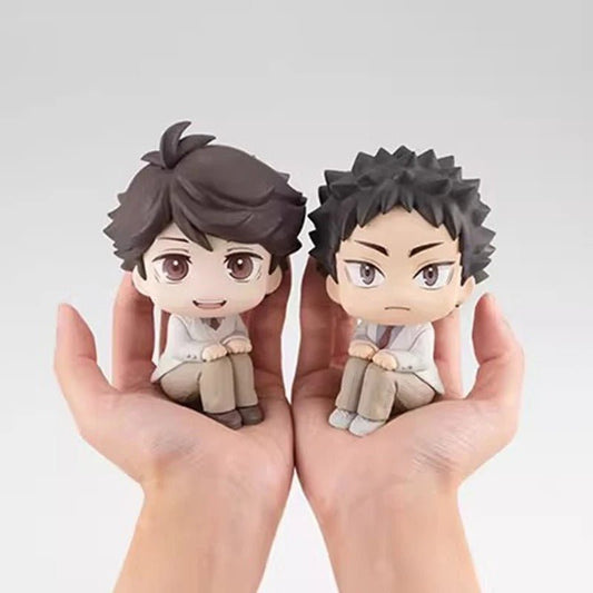Haikyuu!! Toru Oikawa & Hajime Iwaizumi Chibi Look Up Figures Volleyball Anime & Manga - ZenAnimeMarket