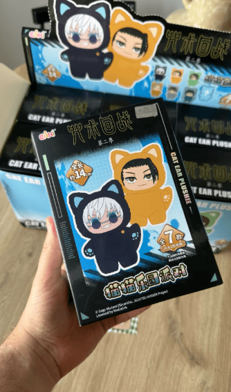 Jujutsu Kaisen Cat Ear Labubu Plushie Figures – Blind Box Random Selection (Gojo, Nobara, Geto, Toji, Nanami & More) JJK - ZenAnimeMarket
