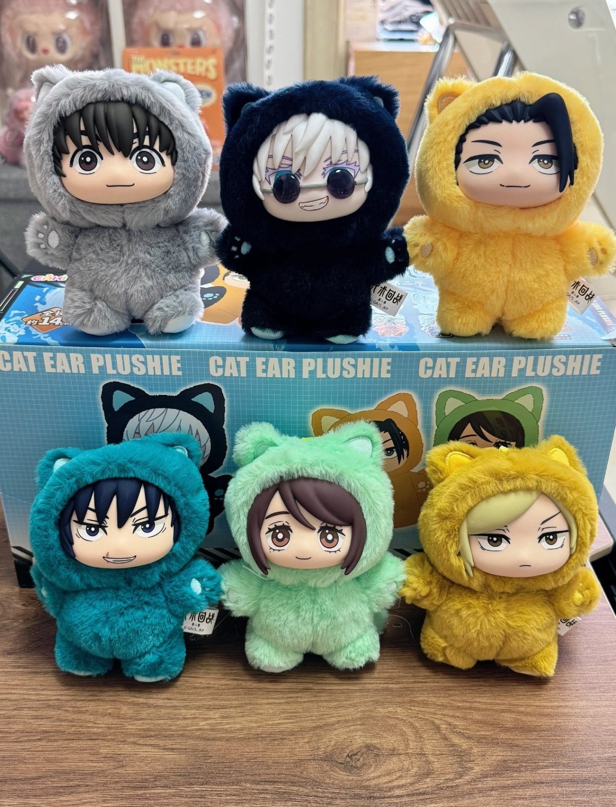 Jujutsu Kaisen Cat Ear Labubu Plushie Figures – Blind Box Random Selection (Gojo, Nobara, Geto, Toji, Nanami & More) JJK - ZenAnimeMarket