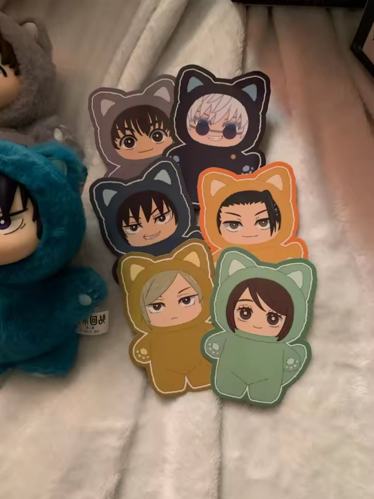 Jujutsu Kaisen Cat Ear Labubu Plushie Figures – Blind Box Random Selection (Gojo, Nobara, Geto, Toji, Nanami & More) JJK - ZenAnimeMarket
