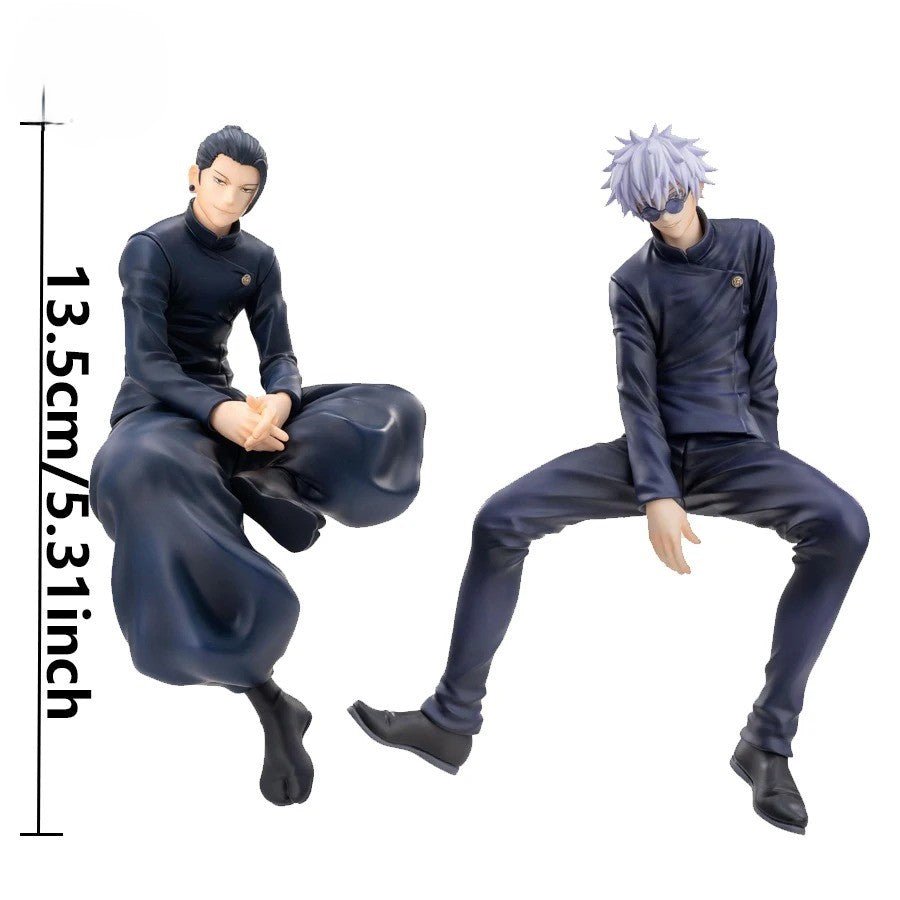Jujutsu Kaisen Gojo Satoru & Geto Suguru Sitting Pose Action Figure 14cm - ZenAnimeMarket