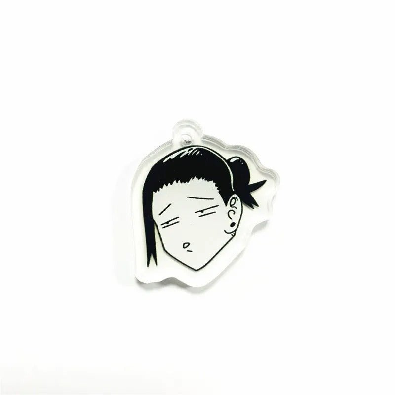 Jujutsu Kaisen Matching 3 - Head Keychain Set – 2pcs Gojo & Geto Cute Chibi Anime Keychains - ZenAnimeMarket