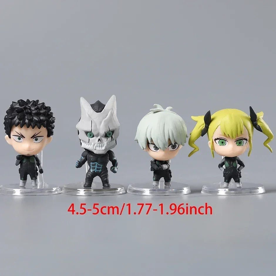 Kaiju No. 8 Mini Cute Anime Figures – Kafka Hibino, Kikoru Shinomiya & Reno Ichikawa 4 - Piece Set - ZenAnimeMarket