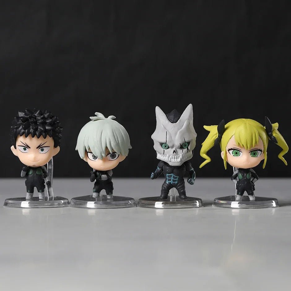 Kaiju No. 8 Mini Cute Anime Figures – Kafka Hibino, Kikoru Shinomiya & Reno Ichikawa 4 - Piece Set - ZenAnimeMarket