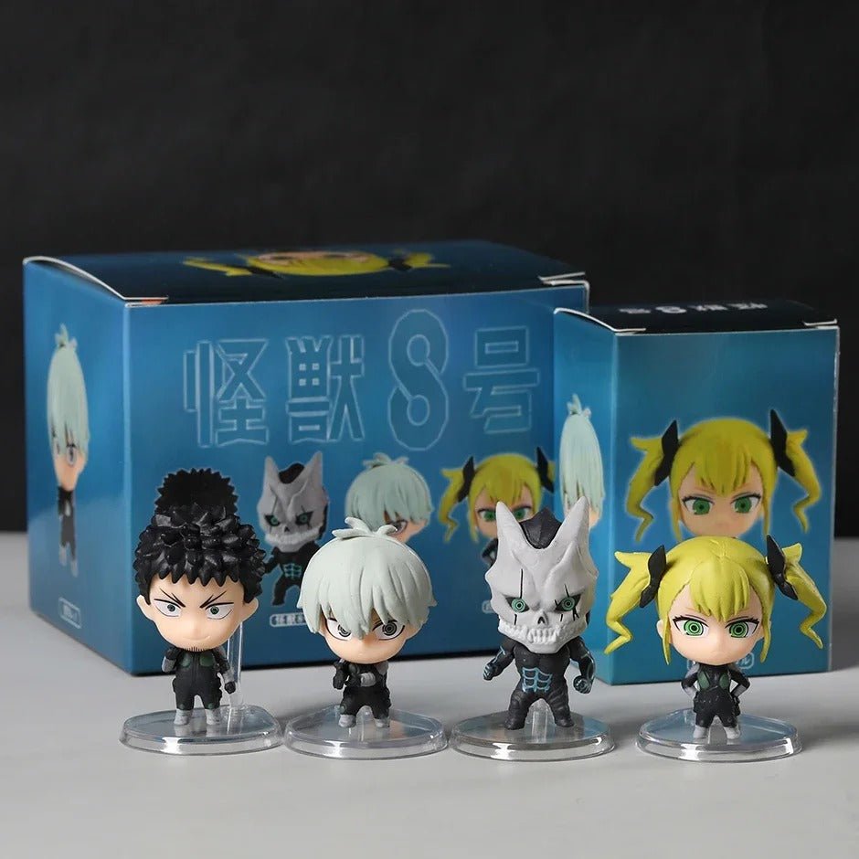 Kaiju No. 8 Mini Cute Anime Figures – Kafka Hibino, Kikoru Shinomiya & Reno Ichikawa 4 - Piece Set - ZenAnimeMarket
