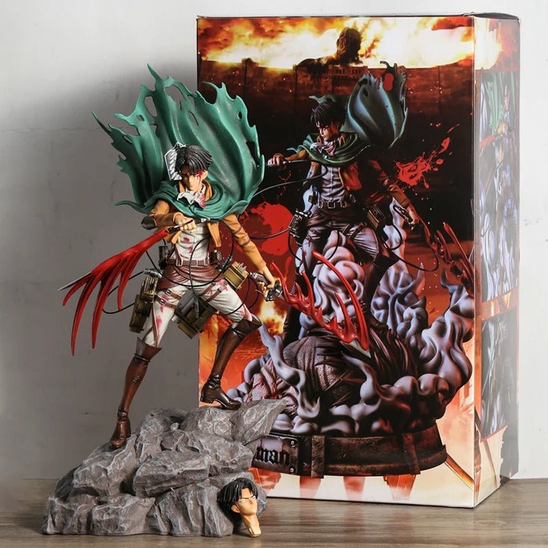 Levi Ackerman in Battle Attack On Titan Action Figure 32cm - ZenAnimeMarket