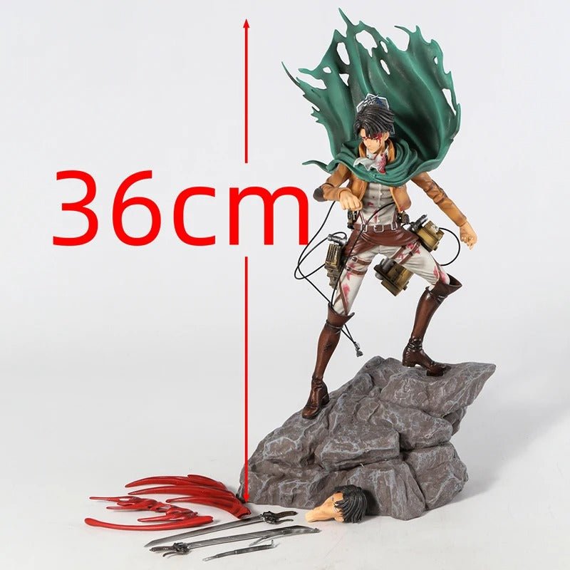 Levi Ackerman in Battle Attack On Titan Action Figure 32cm - ZenAnimeMarket