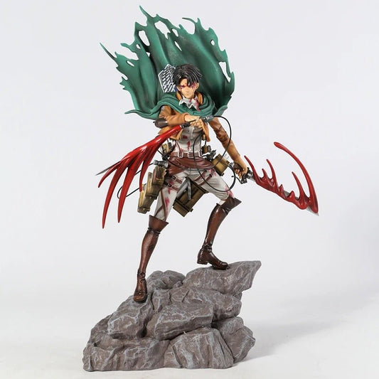 Levi Ackerman in Battle Attack On Titan Action Figure 32cm - ZenAnimeMarket