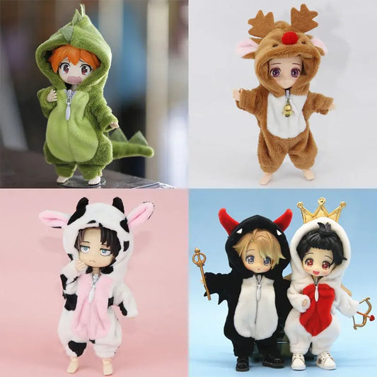 Animal Onesie Nendoroid Figures – Cute Mini Anime Collectibles with Dinosaur, Shark, Panda & More