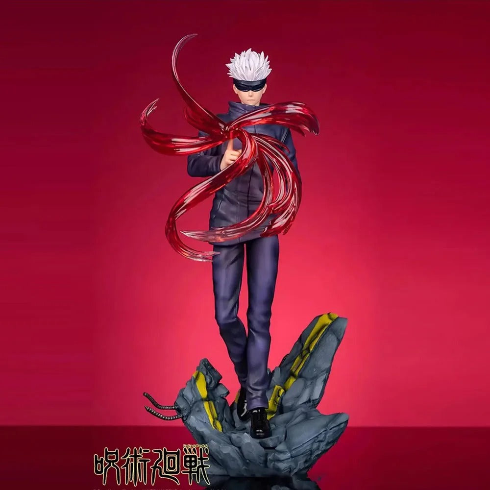 Satoru Gojo Jujutsu Kasien RED Cursed Technique Reversal Action Figure 28cm