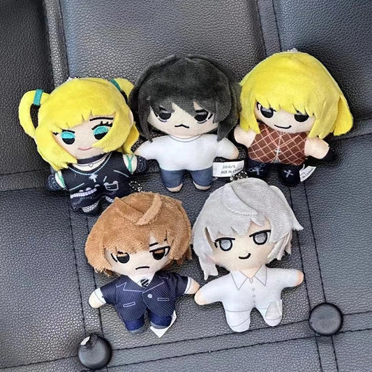 Death Note Chibi Mini Plushies – L Lawliet, Light Yagami, Misa Amane, Near & Mello / Cute Anime Collectible Plush Set
