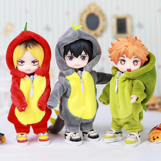 Dinosaur Onesie Nendoroid Figures – Cute Anime Clothing Mini Collectibles in Pajamas